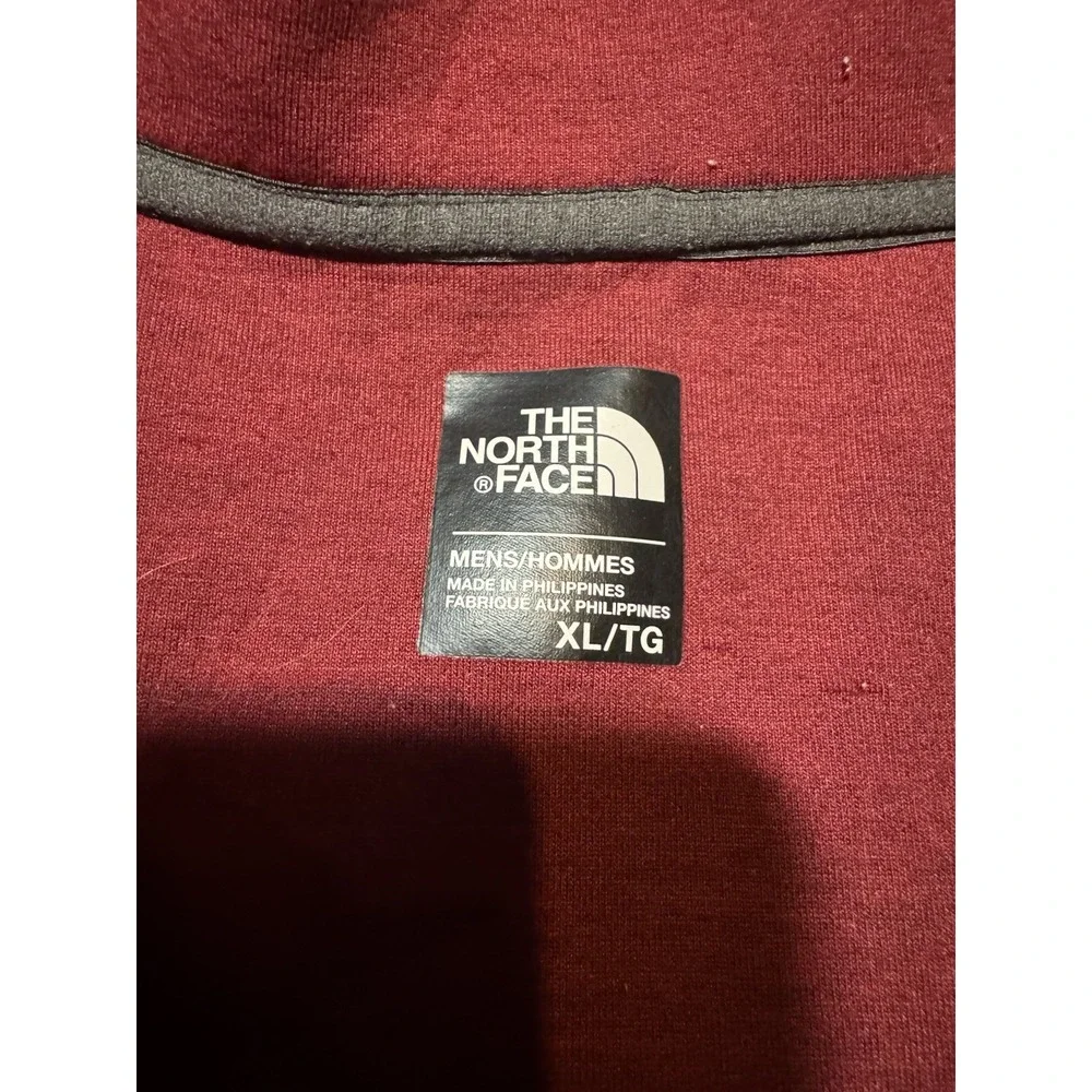 Men's North Face Jacket XL Red Zip Up Great Sleeves Collared